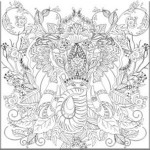 NIDART - Carton à Peindre - 30x30 - Eléphant