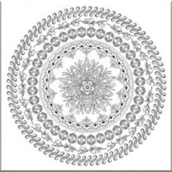 NIDART - Carton à Peindre - 30x30 - Mandala