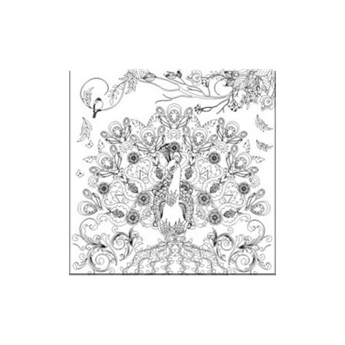 NIDART - Carton à Peindre - 30x30 - Paon 2