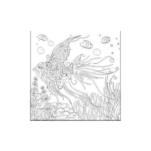 NIDART - Coloring Panel - 30x30 - Fish