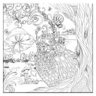 NIDART - Carton à Peindre - 30x30 - Volatile