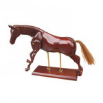 NIDART - Horse in Mahogany Wood - 30cm