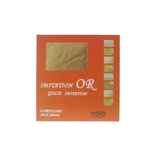 NIDART - Lot de 25 Feuilles d'OR (Imitation)