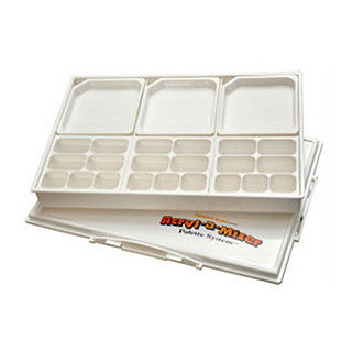 NIDART - Palette Refermable avec Couvercle - Acryl-A-Miser - 23 x 32cm