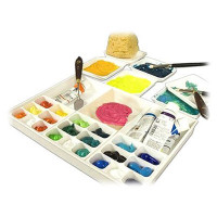 NIDART - Palette Refermable avec Couvercle - Acryl-A-Miser - 23 x 32cm