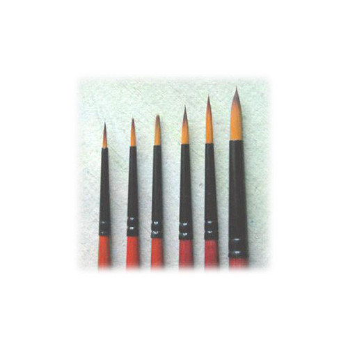 NIDART - Ebony - Pinceau - Fibres Synthétiques TEIJIN - Rond - N1 - Acrylique, Aquarelle & Huile