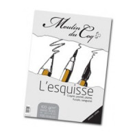 Moulin du Coq - "Bloc L'Esquisse" - With Spirals - 100 gsm - A4 Size