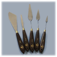 NIDART - Set de 5 Couteaux à Peindre - Lot E