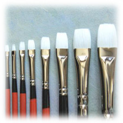 NIDART - Color Field Brush - Pork Silk - Flat - Oil & Acrylic