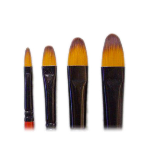 NIDART - Ebony - Pinceau - Fibres Synthétiques TEIJIN - Amande - N8 & N12 - Acrylique, Aquarelle & Huile