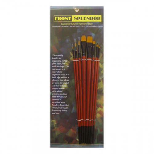 NIDART - Ebony Explorer - Set of 8 Brushes