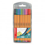 STABILO - Point 88 - Fine Felt - 0.4MM - Pack of 10 - "Fun" Colors