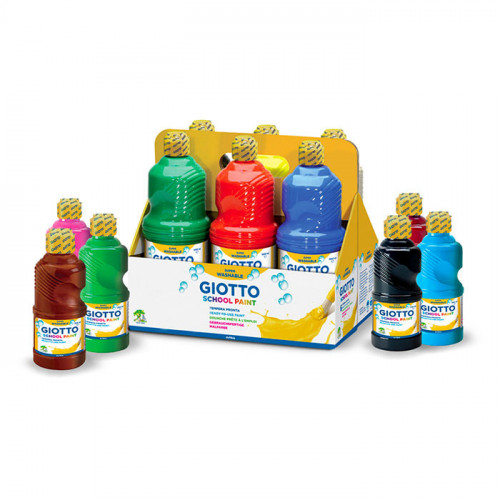 GIOTTO - School Paint - Gouache Scolaire - Bouteille de 250ml