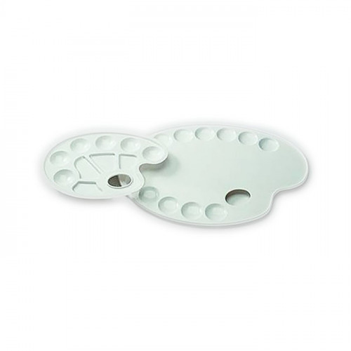 LUKAS - Plastic Palette - Oval - 27 x 35cm - 13 Holes
