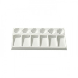 LUKAS - Palette en Plastique - Rectangulaire - 15 x 20cm - Hauteur 15mm