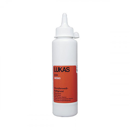 LUKAS - Gesso - Apprêt Blanc - Qualité Professionnelle - 250ml
