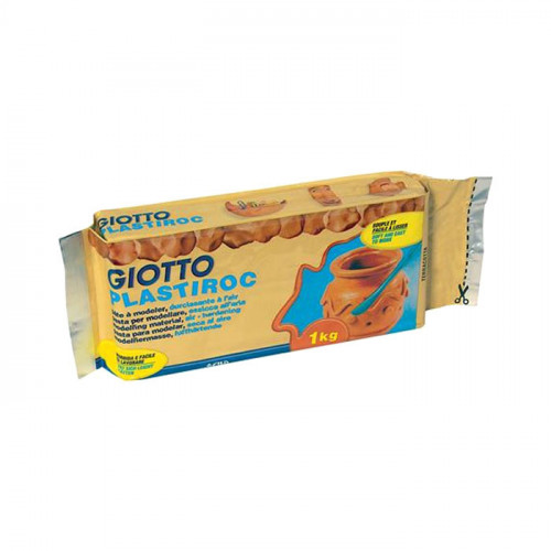GIOTTO - Plastiroc - Self-Hardening Modeling Clay - 1KG - Terracotta