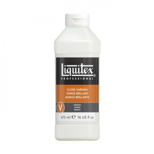 Liquitex - Vernis Acrylique Permanent - Hydrosoluble - Bouteille de 473ml - Brillant