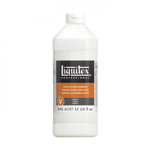 Liquitex - Vernis Acrylique Permanent - Hydrosoluble - Bouteille de 946ml - Ultra Brillant