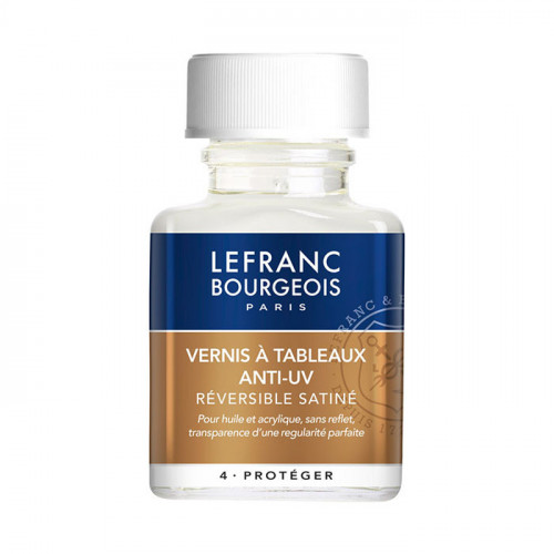 Lefranc & Bourgeois - Vernis à Solvant - ANTI-UV - Satiné - 75ml
