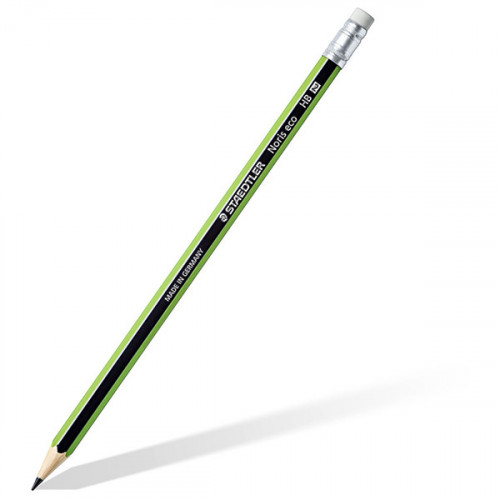 STAEDTLER - Crayon Graphite - Avec Embout Gomme - HB - Noris ECO