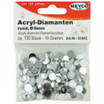 MEYCO - Strass Diamants en Acrylique - 8mm (130)