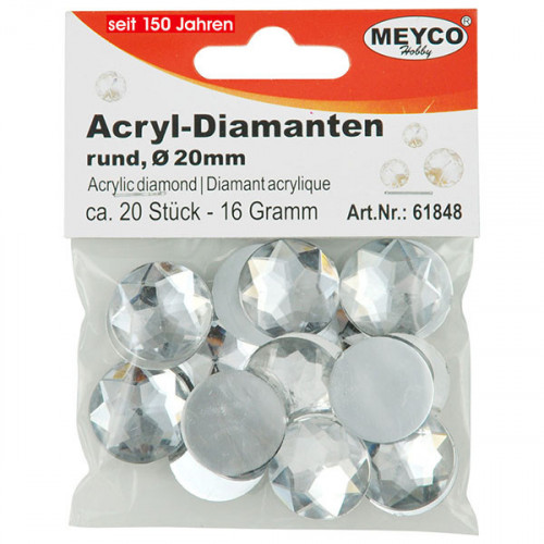 MEYCO - Acrylic Diamonds Strass - 20mm (20)