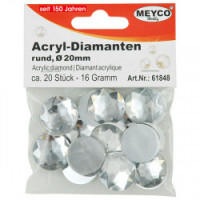 MEYCO - Acrylic Diamonds Strass - 20mm (20)