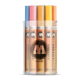 MOLOTOW - Set de 12 Marqueurs Acryliques - ONE4ALL 227HS - Pastel-Kit