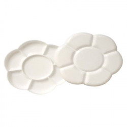 NIDART - Set of 2 Plastic Pallets - Flowers - 17cm