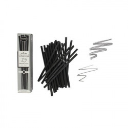 Willow Charcoal - Box of 25 Charcoals - 6mm - Small