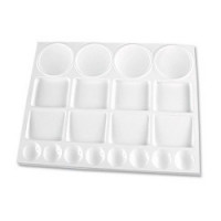 NIDART - Plastic Pallet - Rectangular Tray - 25x32cm