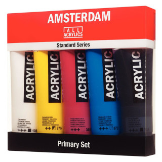 AMSTERDAM - Pack / Set Primaire d'Acrylique - 5 x 120ml