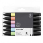 Winsor & Newton - ProMARKER - Set de 6 - TONS PASTEL