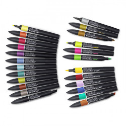 Winsor & Newton - ProMARKER - Wallet of 24 - MIXED MARKER SET