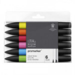 Winsor & Newton - ProMARKER - Set de 6 - TONS VIBRANT