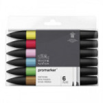 Winsor & Newton - ProMARKER - Set de 6 - TONS MOYEN