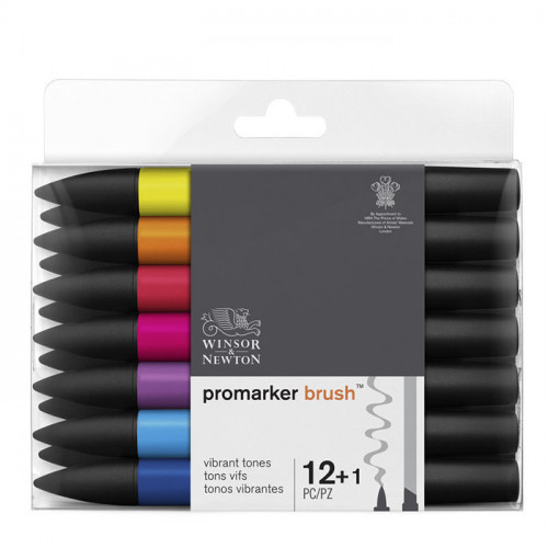 Winsor & Newton - BrushMARKER - Set of 12 - VIBRANT