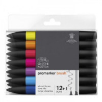 Winsor & Newton - BrushMARKER - Set of 12 - VIBRANT