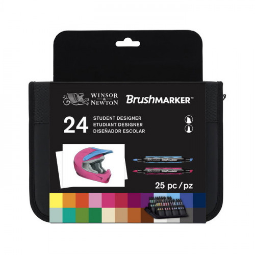 Winsor & Newton - BrushMARKER - Trousse de 24 - ETUDIANT DESIGNER