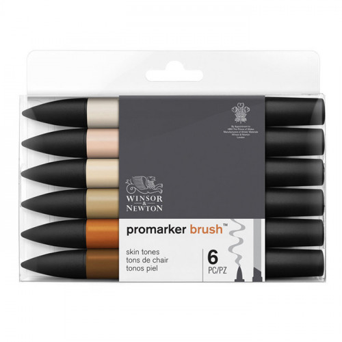 Winsor & Newton - BrushMARKER - Set de 6 - TONS DE CHAIR