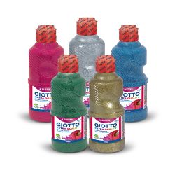 GIOTTO - Glitter Paint - Extra Quality - Gouache Pailletée - Bouteille de 250ml