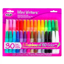 TULIP - Peinture 3D - Multi-Surfaces - Lot de 30 x 6ml - MINI - WRITERS