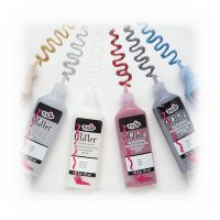 TULIP - Peinture 3D - Multi-Surfaces - Lot de 6 x 37ml - Glitter
