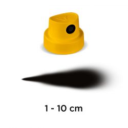 MOLOTOW - Sray CAP - 9025 - Fat Cap "Yellow" (Yellow / Black) - Very Fat - By Unit & Bag of 100