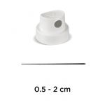 MOLOTOW - Sray CAP - 9002 - Super Skinny Cap (White / Grey) - Fine Line - By Unit & Bag of 100