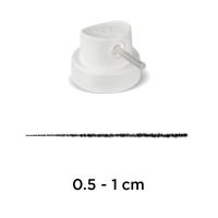 MOLOTOW - Sray CAP - 9003 - Pipe Cap "Skinny" (White) - Special - By Unit & Bag of 100