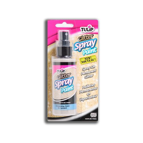 TULIP - Fabric Spray - Paillettes en Spray pour Tissus - 4OZ - Glistening Gold (Or Scintillant)