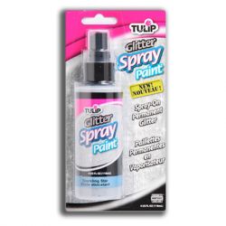 TULIP - Fabric Spray - Paillettes en Spray pour Tissus - 4OZ - Sparkling Star (Argent Scintillant)