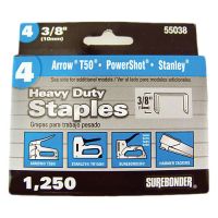 FPC Corporation - SUREBONDER - Staples for Wall Stapler - Heavy-Duty - 3/8" - Box of 1250
